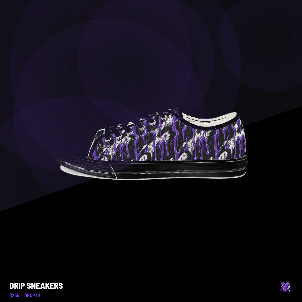Twisted Zone Drip Sneakers — branded lookbook visual, Drop 01, The Twisted Zone
