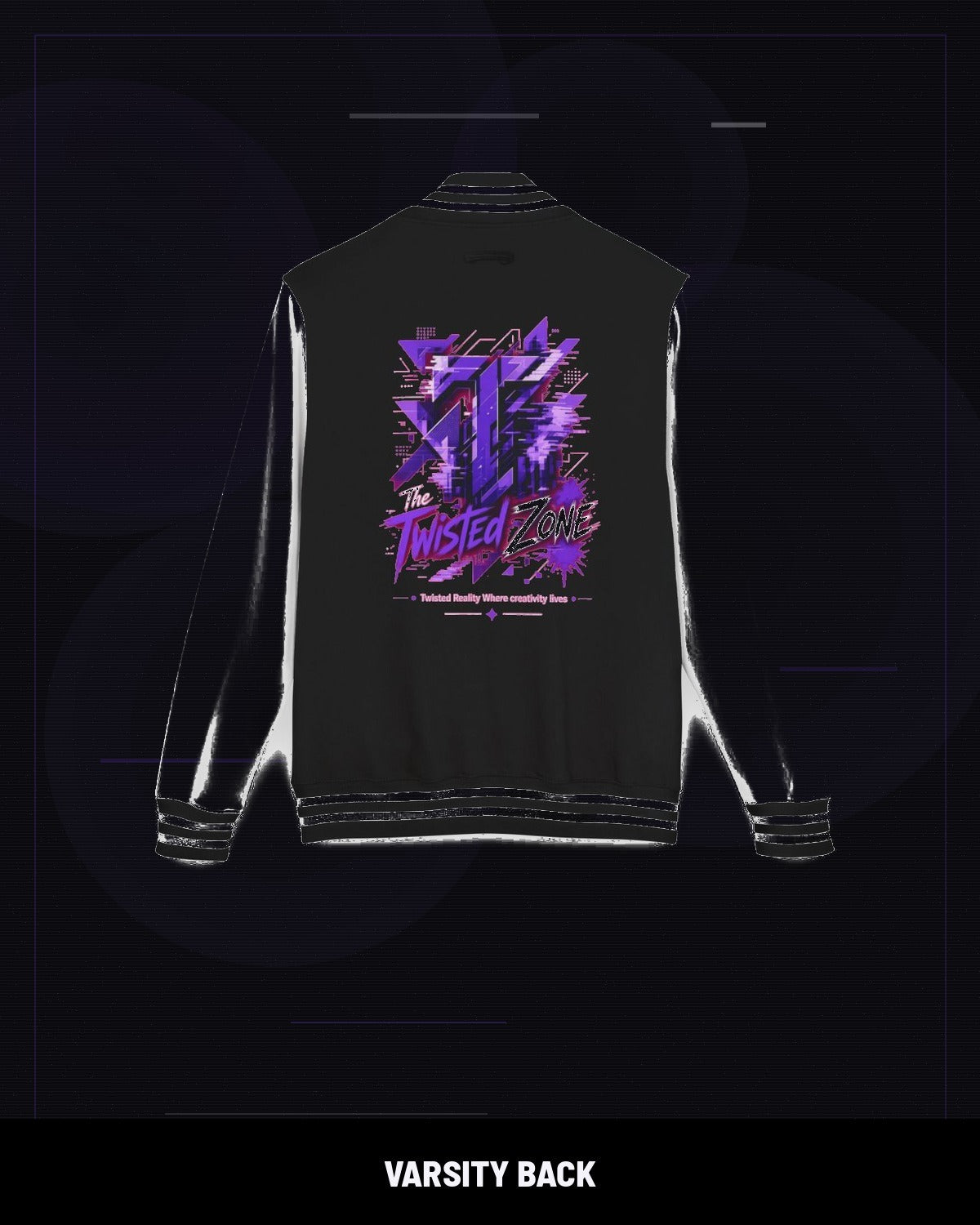 Twisted Zone Varsity Jacket back print